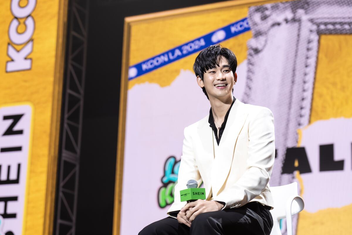 Kim Soo-hyun at KCON 2024.