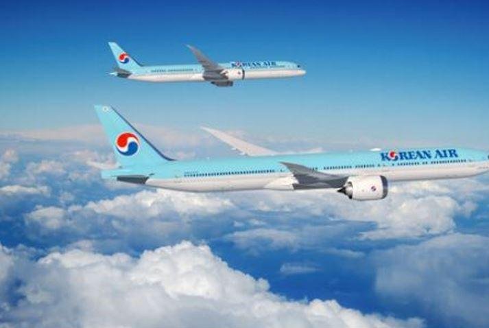 Korean Air on Monday announced plans to order up to 50 wide-body jetliners from Boeing: 20 777X jets that still need certification, 20 787-10 Dreamliner planes and an option for 10 more of the largest 787 Dreamliner variant. Photo courtesy Boeing