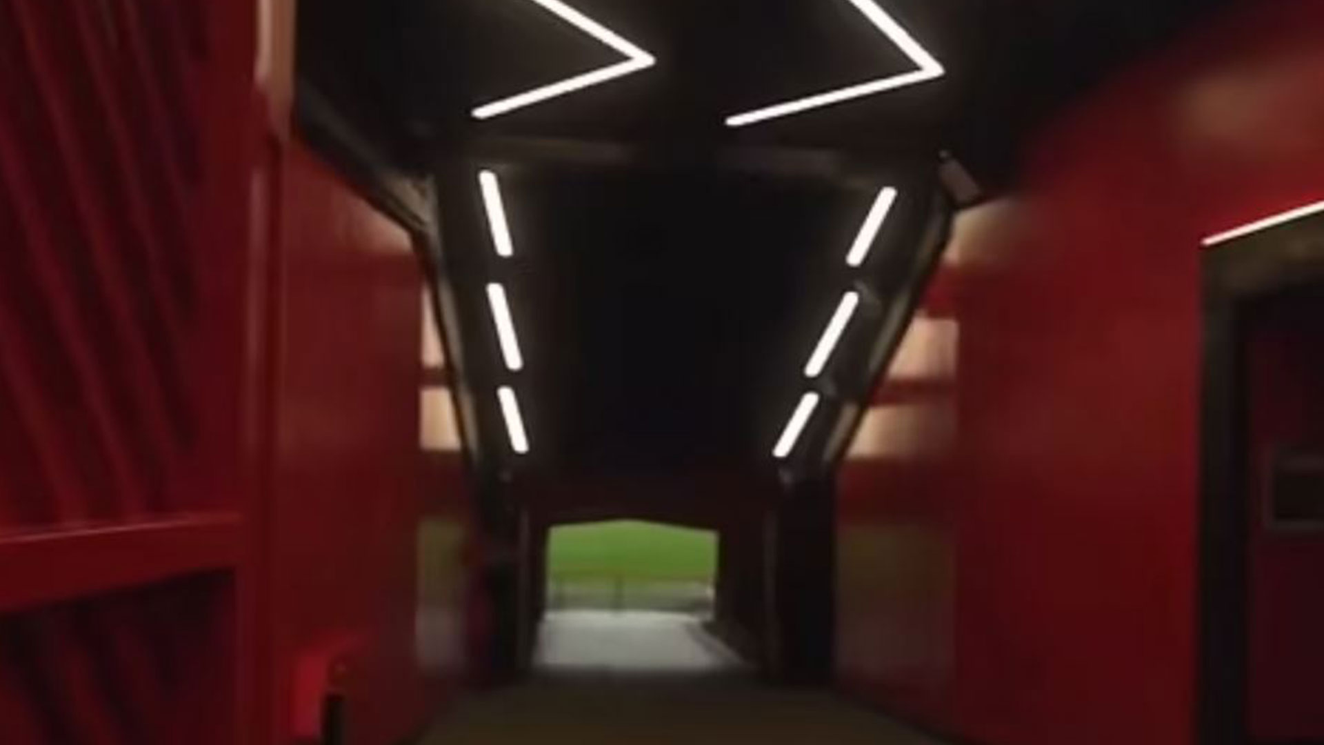 Manchester United's tunnel has undergone a makeover