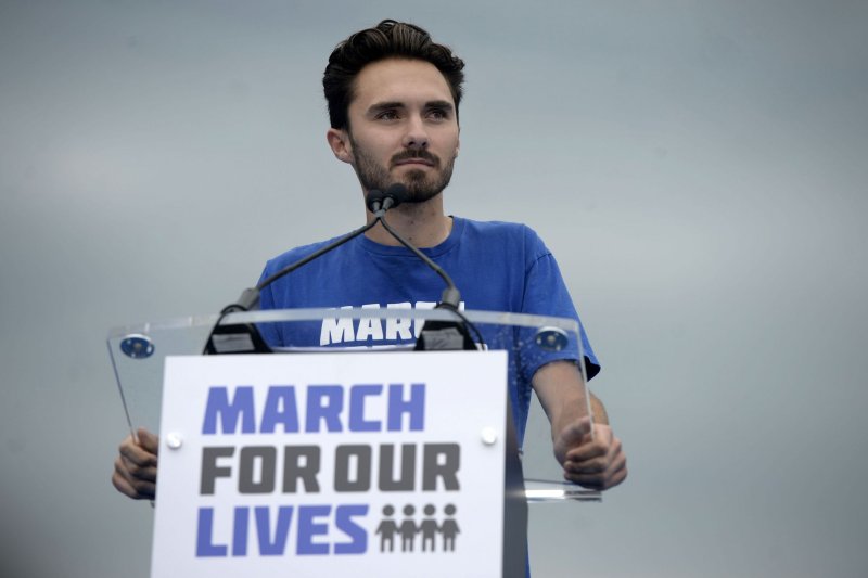 March for Our Lives co-founder cited Kamala Harris' record on gun violence and history of listening to young voices as the group endorsed her for president on Wednesday. File Photo by Bonnie Cash/UPI