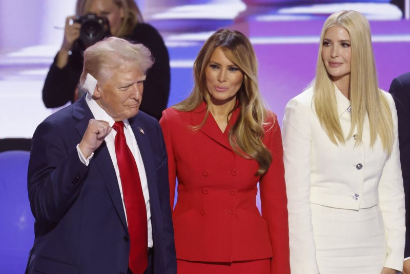 Former First Lady Melania Trump has mostly avoided public appearances sine leaving the White House in 2021. File Photo by Tannen Maury/UPI