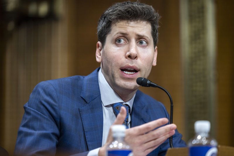 OpenAI CEO Sam Altman testifies before the Senate Judiciary Subcommittee on Privacy, Technology, and the Law on Capitol Hill on May 16, 2023. Microsoft said Tuesday it no longer needs its board observer position with Altman leading the organization. File Photo by Jim Lo Scalzo/EPA-EFE