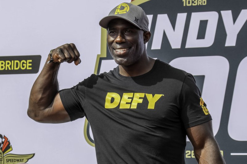 Terrell Davis, Pro Football Hall of Fame running back, said he is "still in shock" after he was handcuffed and removed from a United Airlines flight over the weekend after a flight attendant accused him of "hitting" him. The FBI found the flight attendant's accusations were inaccurate and the airline has apologized. File Photo by Edwin Locke/UPI