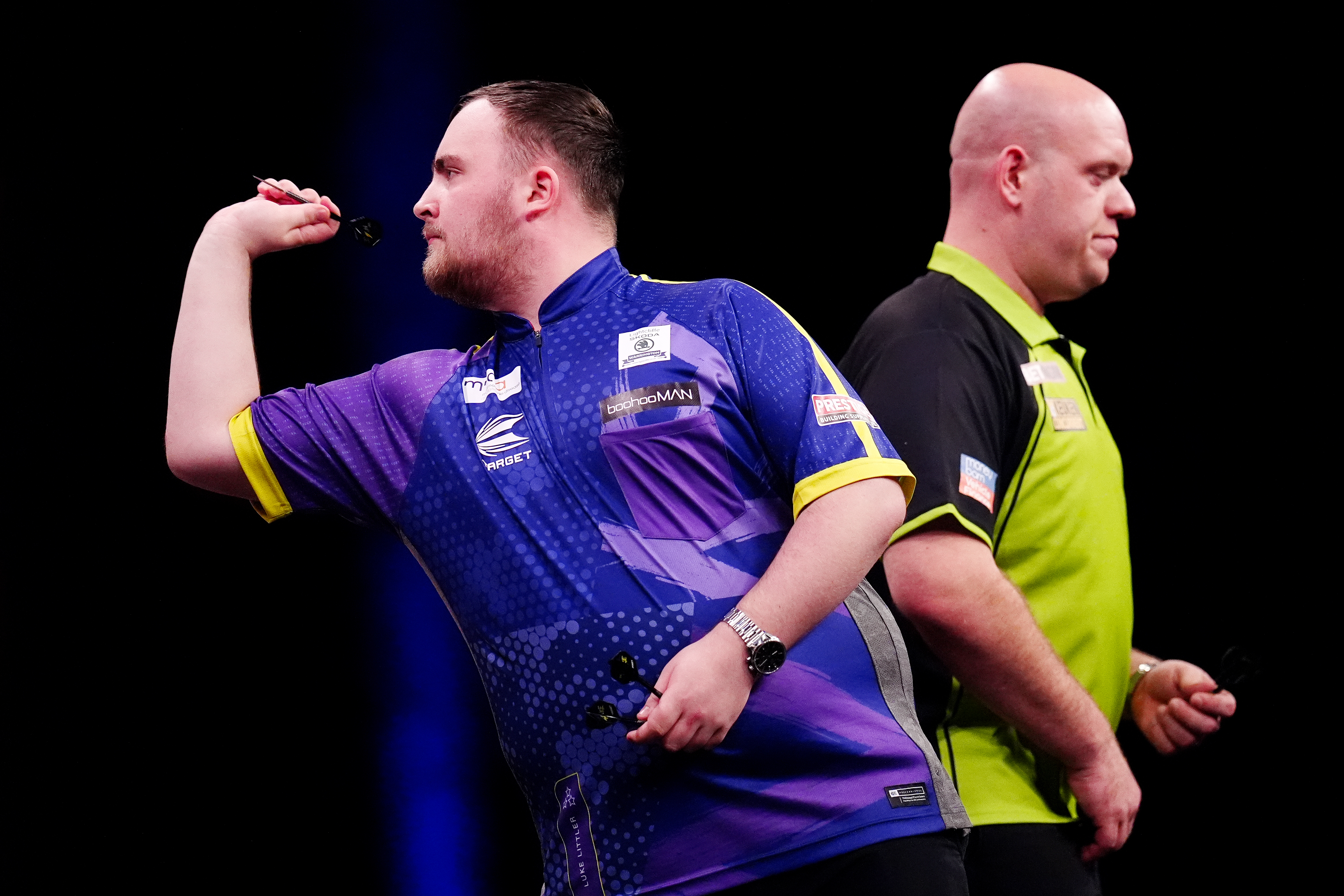 Luke Littler faces Michael van Gerwen in the World Matchplay Darts