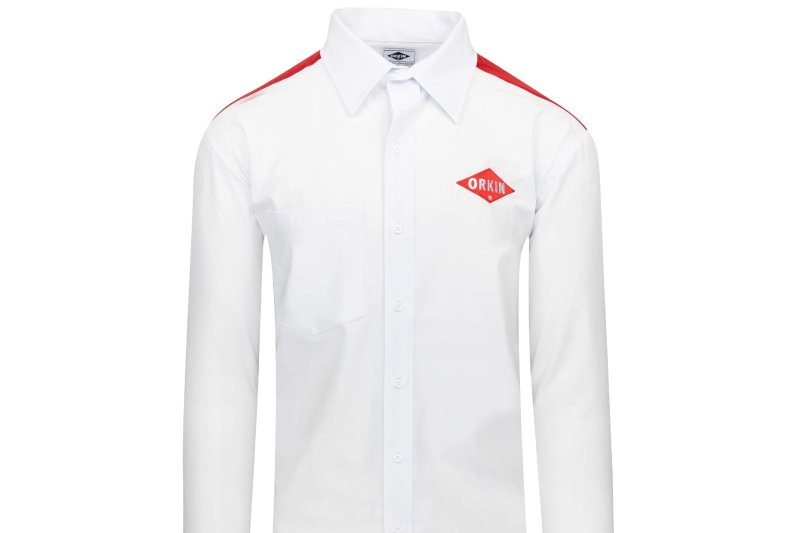 Orkin unveiled the pest company's new modern take on the classic red and white Orkin shirt for thousands of pest control workers to provide "comfort" and "breathability." Photo courtesy of Orkin