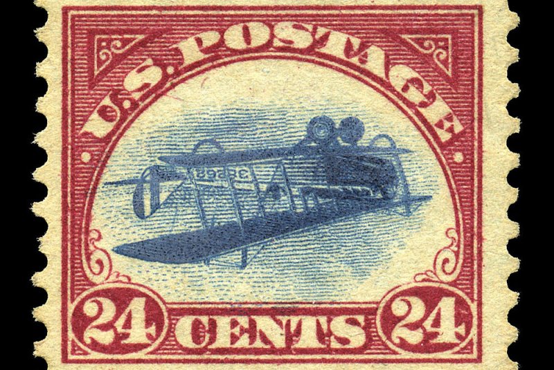 The cost of a U.S. postage stamp is rising to 73 cents Sunday, but an anonymous Wall Street executive recently purchased one of the world's most famous misprinted postage stamps, the "Inverted Jenny," for $825,000, according to Heritage Auction Galleries of Dallas. File Photo by Heritage Auction Galleries/UPI