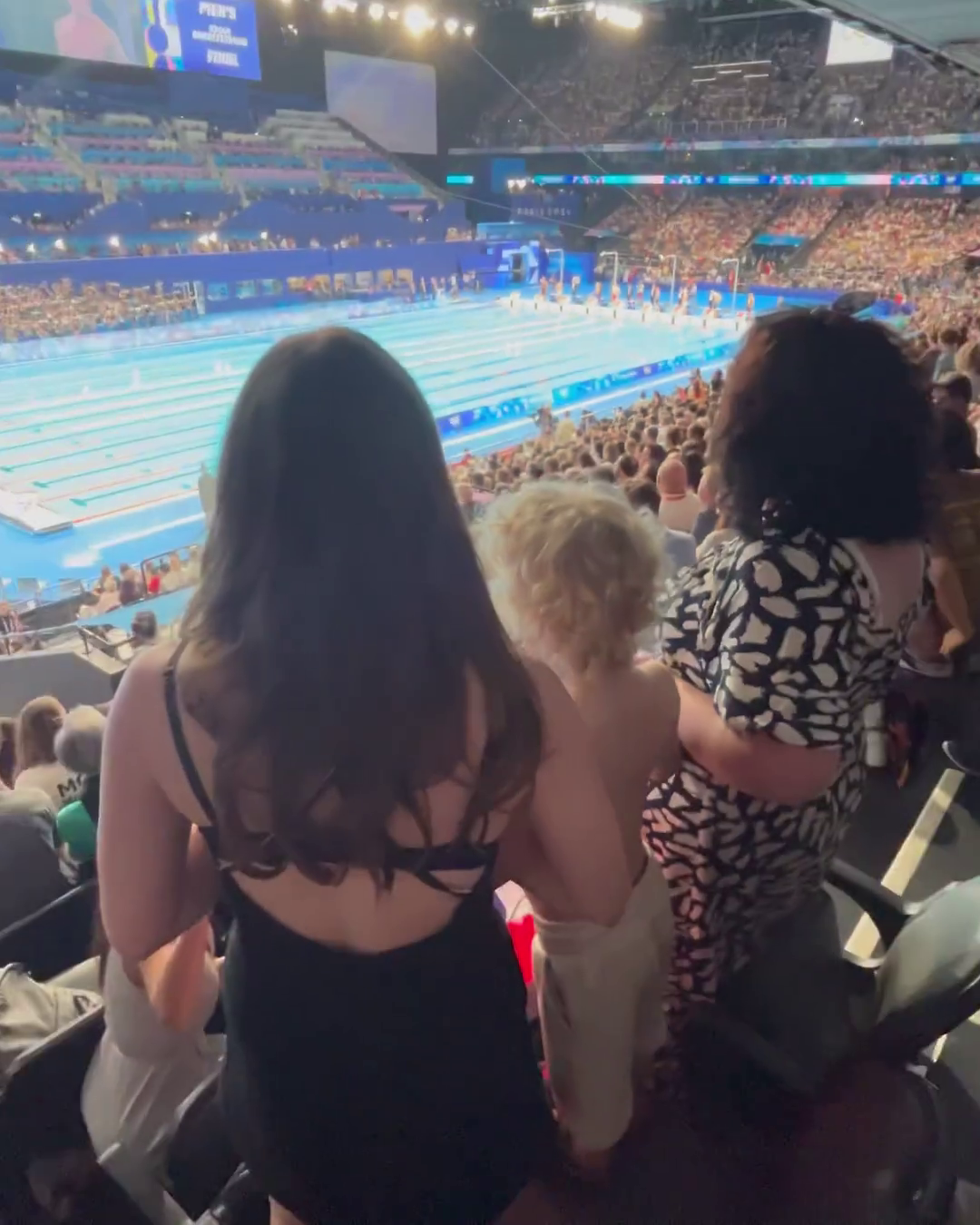 Delighted Katya shared pictures and clips from inside the stadium