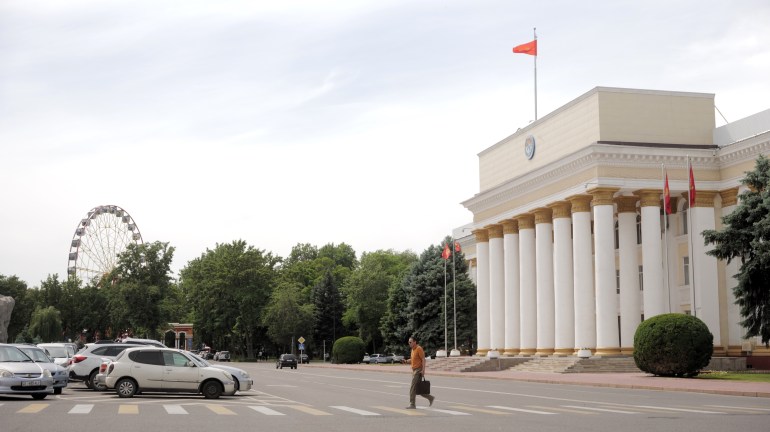 The building of the Kyrgyz Ministry of Culture and Information in Bishkek-1721296827