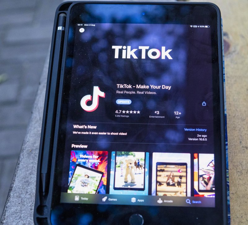 The U.S. House of Representatives alerted staffers Tuesday that TikTok, and all products from Chinese Internet firm ByteDance, will be blocked starting Aug. 15, on House-managed phones. File Photo by Alex Plavevski/EPA-EFE