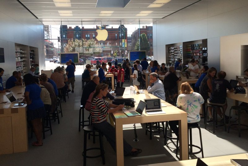 Employees at Apple's Towson, Md., store reached a labor agreement before other high-profile unionization efforts, such as Starbucks and Amazon. File Photo by Brian Kersey/UPI