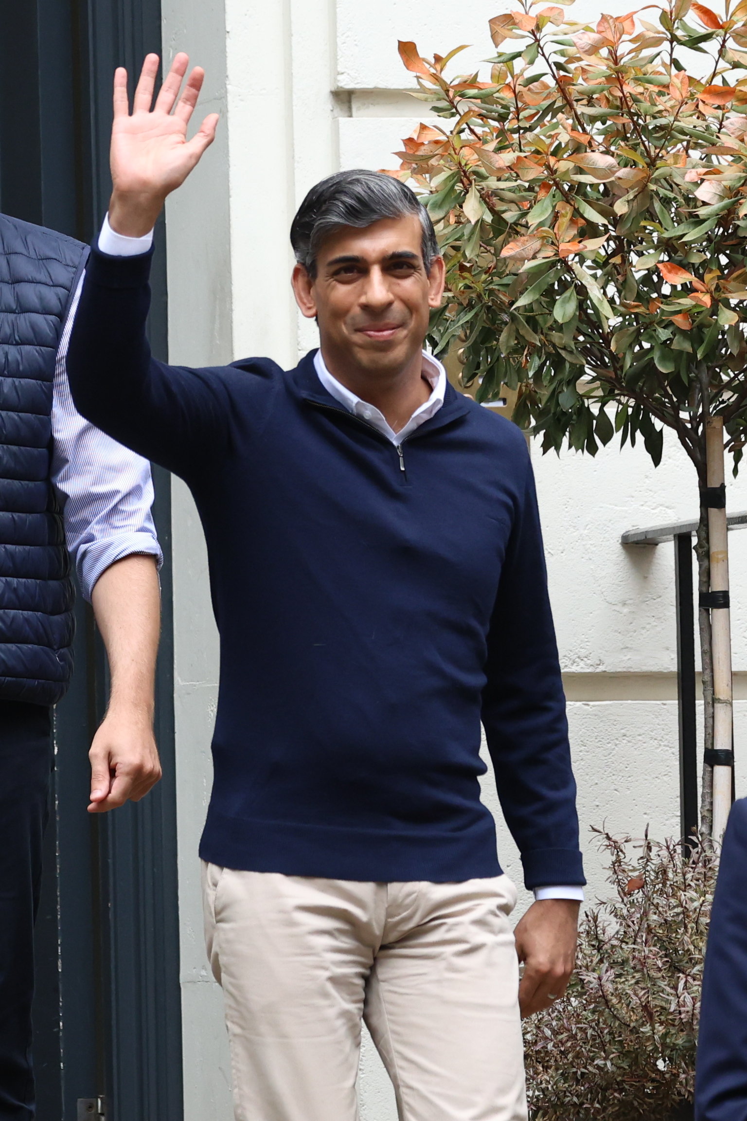 Rishi Sunak departing his Conservative Central Office on Wednesday