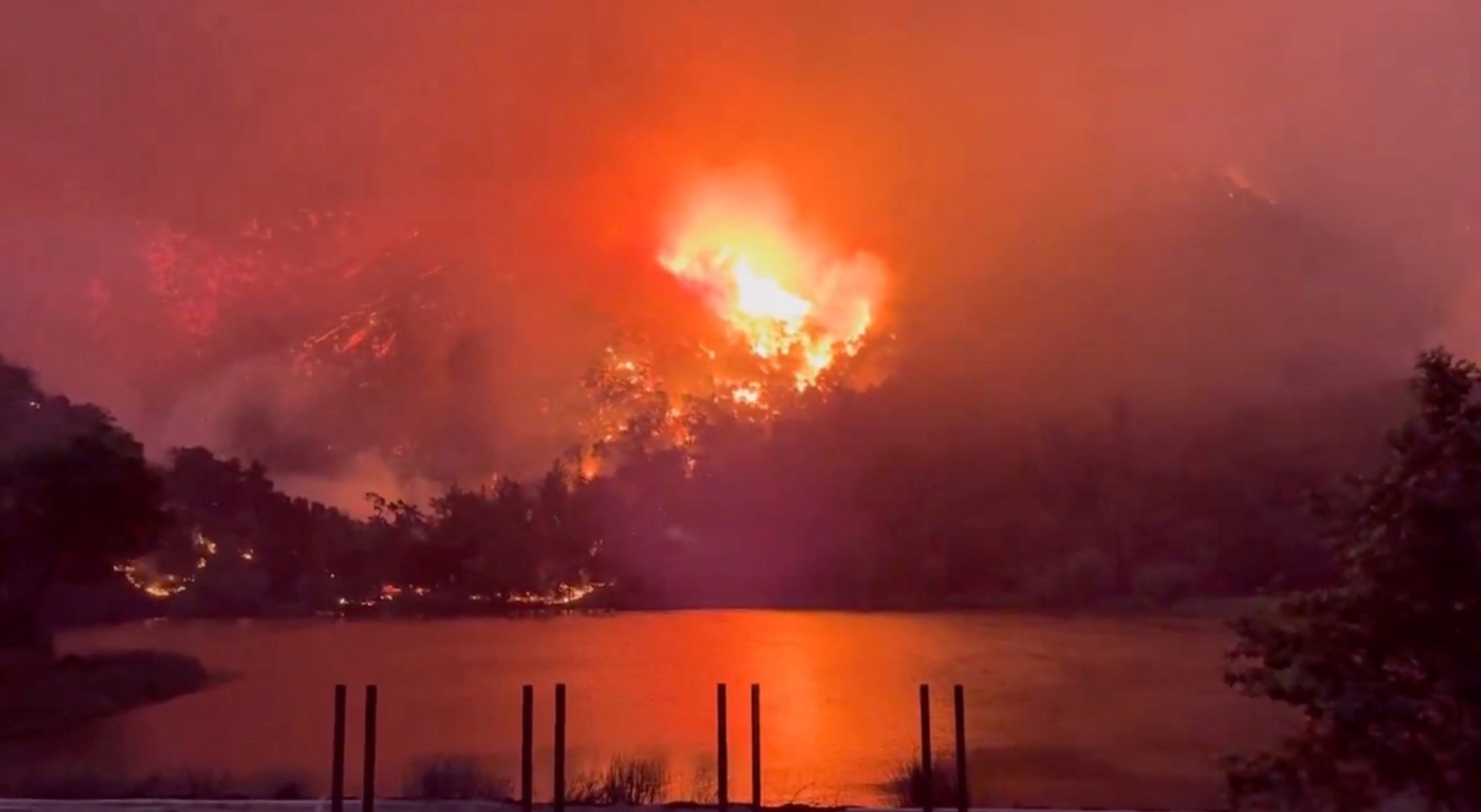 Lake Fire is raging in California