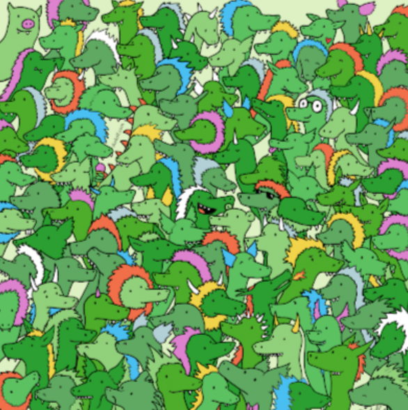 Can you spot the three crocodiles hiding in this image?