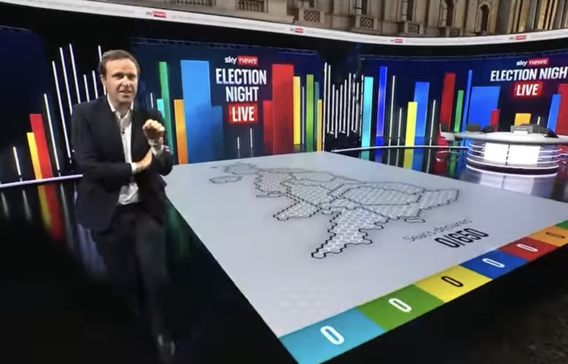 Sky News gave viewers a full tour of the brand new studio for coverage of the UK General Election