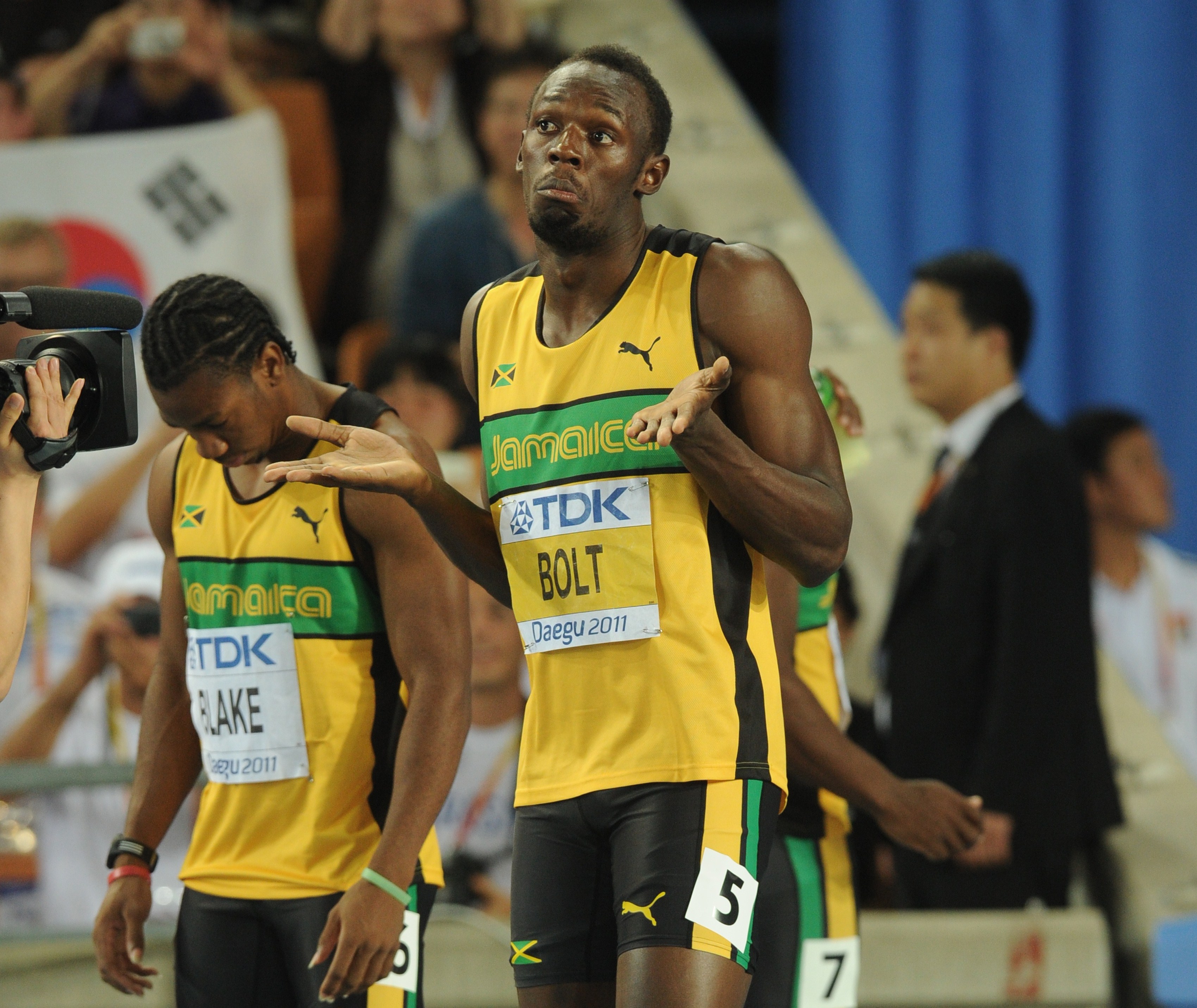 Usain Bolt made a false start in 2011