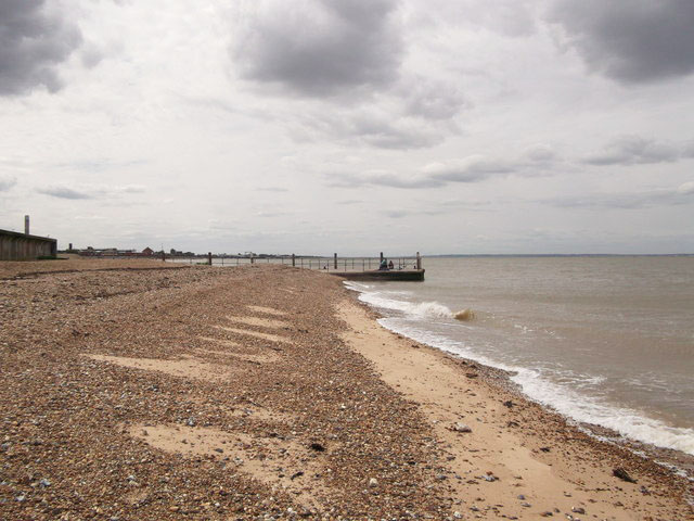 The duo had been walking along Sheerness beach in Kent last week when it happened