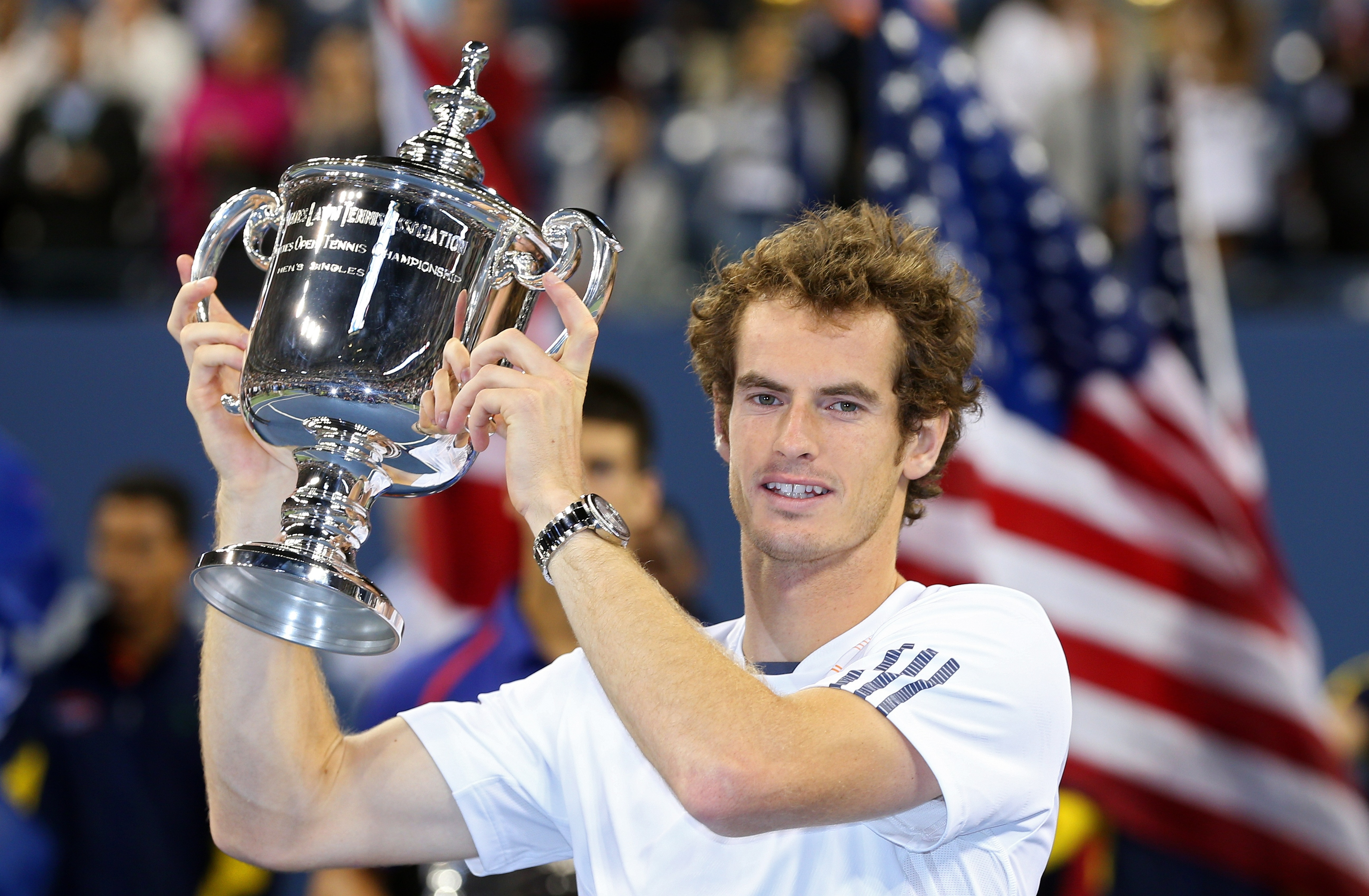 Murray won his first grand slam in 2012, beating Novak Djokovic to win the US Open