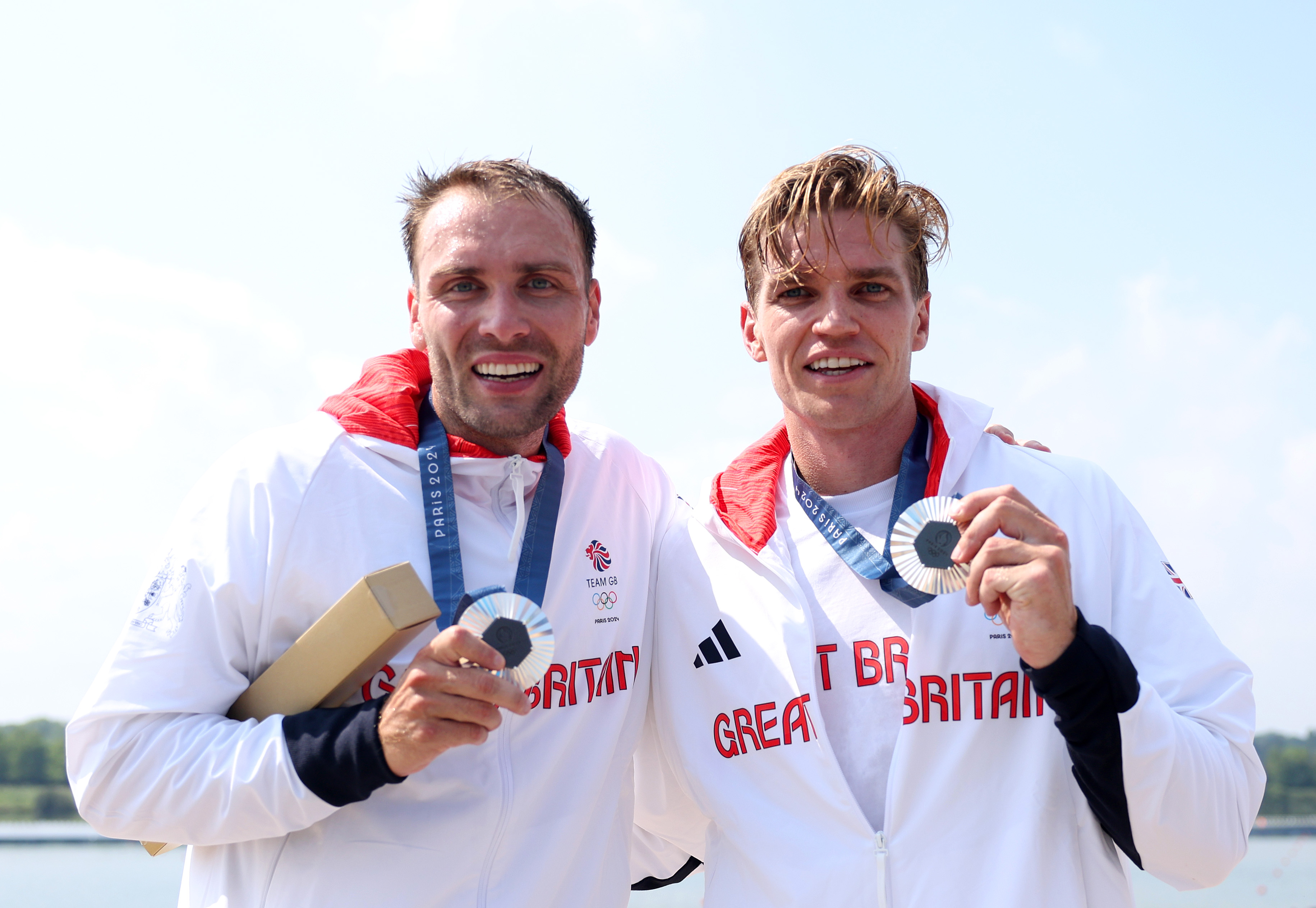 Silver medalists Oliver Wynne-Griffith and Tom George