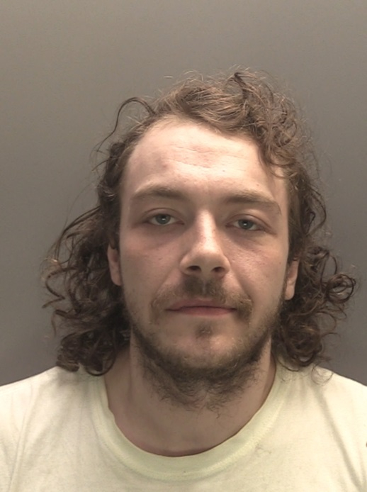 Adam Wharton, 28, burgled a library which had been torched in Walton, Liverpool