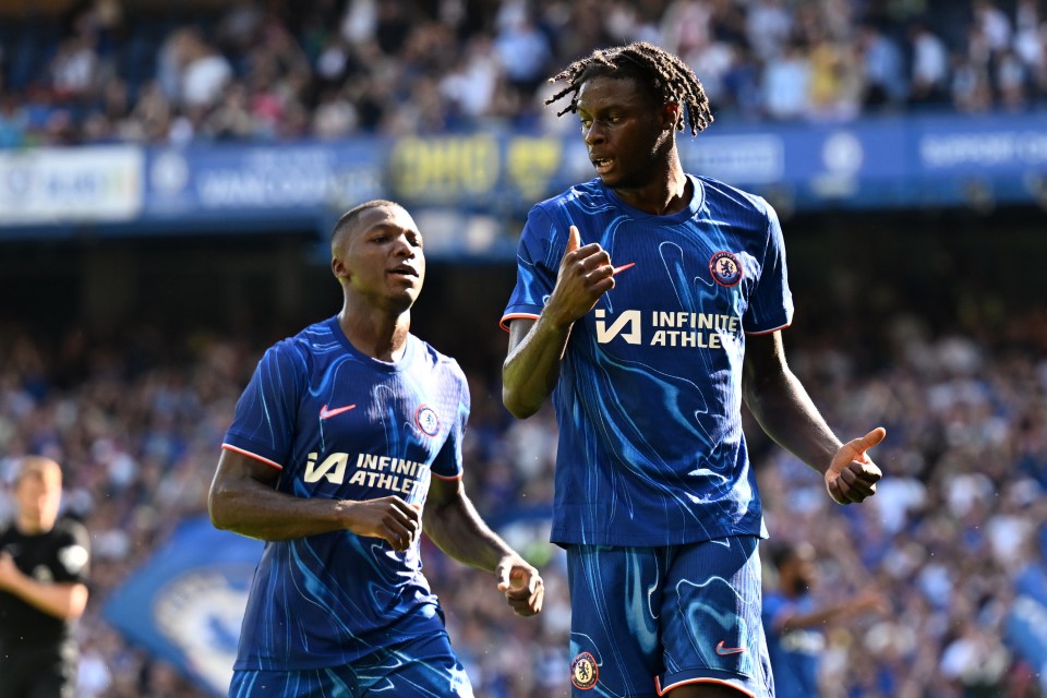 Lesley Ugochukwu celebrates his leveller