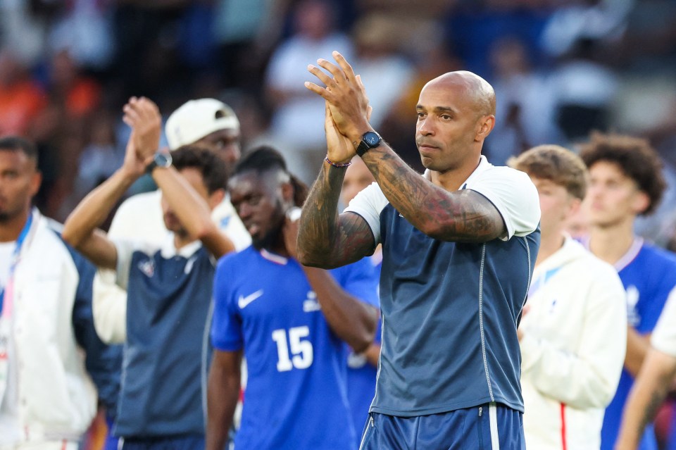 Thierry Henry was full of praise for his troops after their Olympic heartache