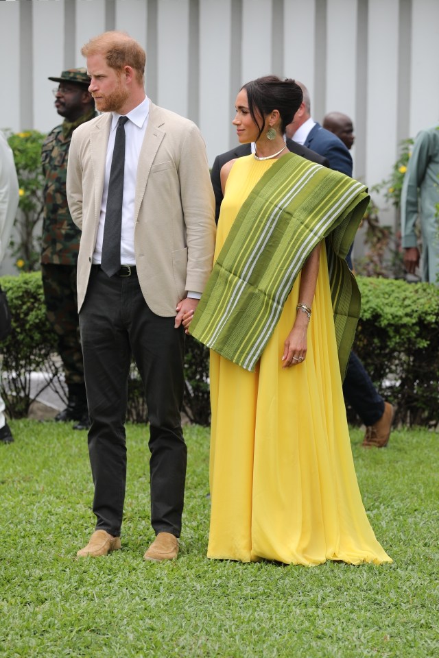 Harry and Meghan during their visit to Nigeria in May