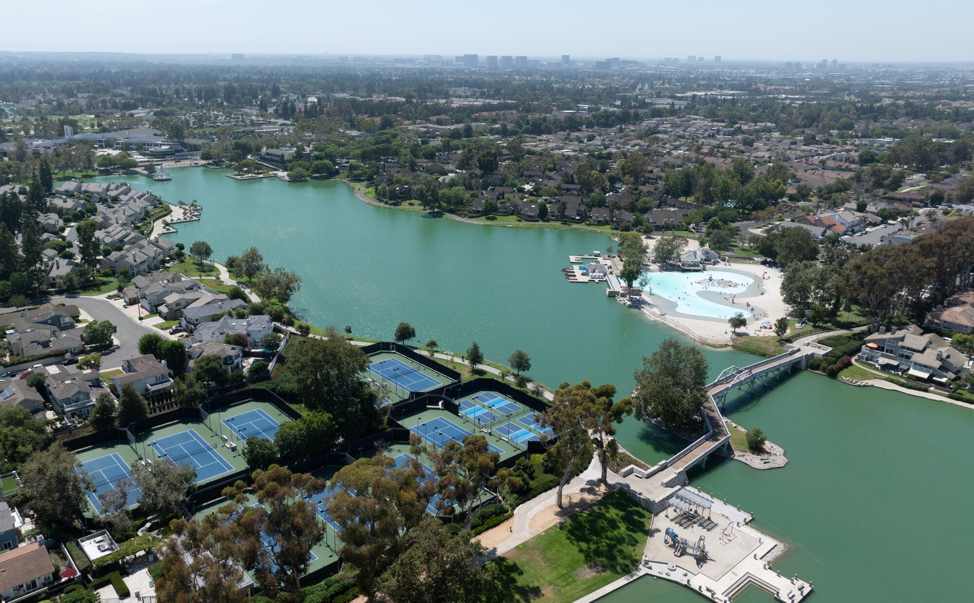 Woodbridge, one of the first master-planned communities in Irvine, has a popular recreation area surrounding it.