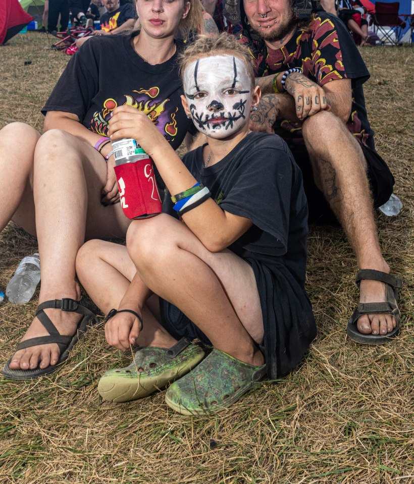 Seven-year-old Bug was brought by his parents to the festival