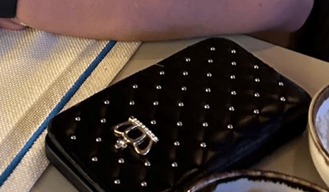 Police issued a picture of her black wallet-style phone case