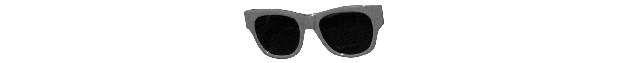 cutout of black and white sunglasses