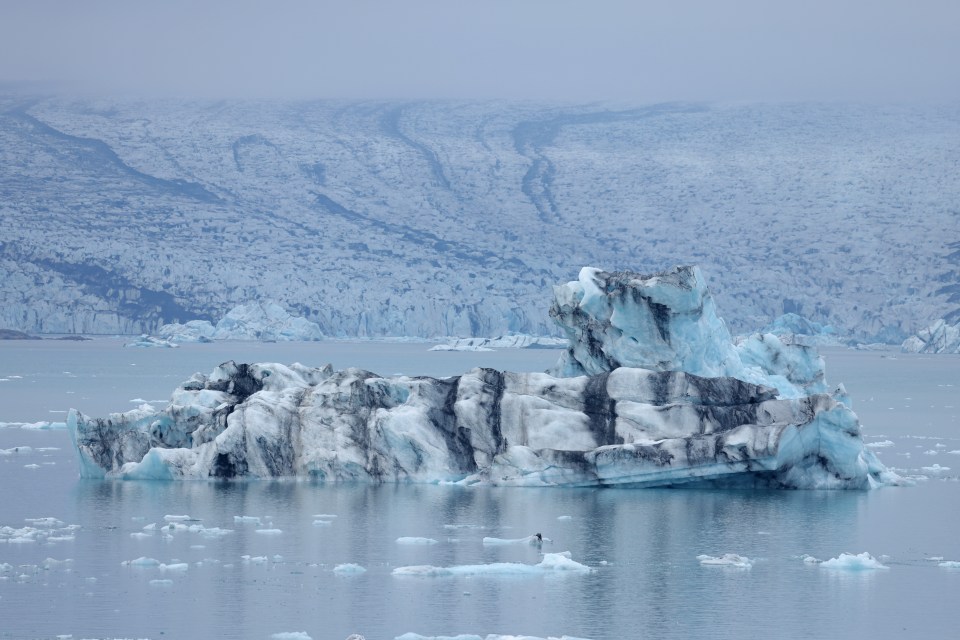 Picture of the Breiðamerkurjökull glacier where the horror incident took place