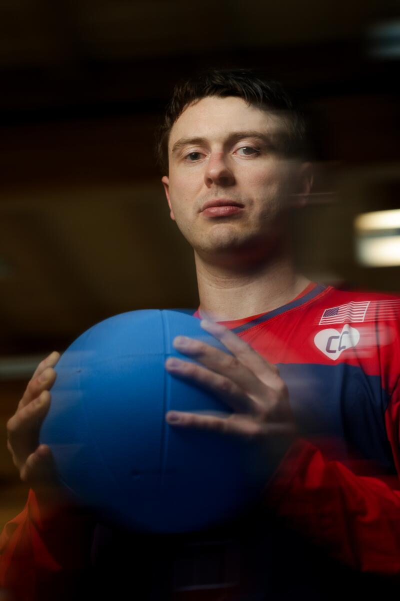 Parathlete goalball player Calahan Young