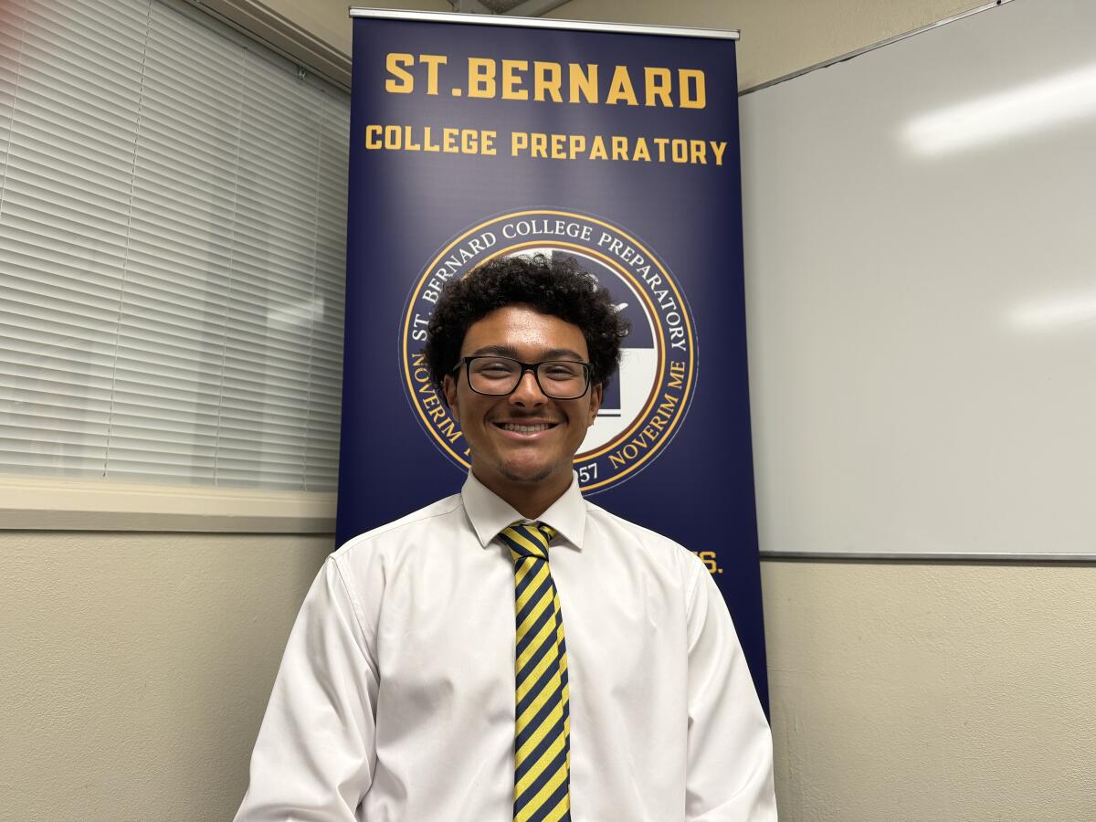 Chase Williams has a 3.96 GPA and finally gets to play football at St. Bernard.