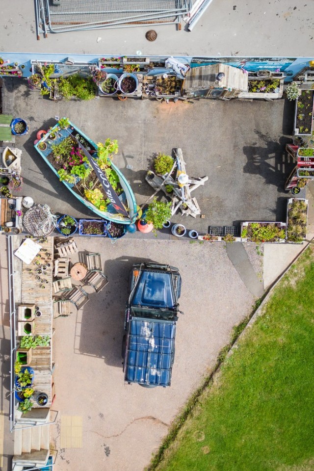 Rob's homemade rooftop garden tackles anti-social behaviour