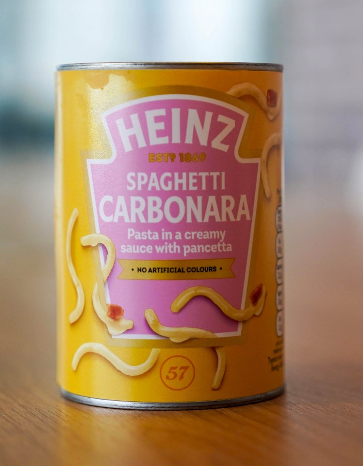 Sun reporter Joe Hadden taste tested a Heinz Spaghetti Carbonara in a tin