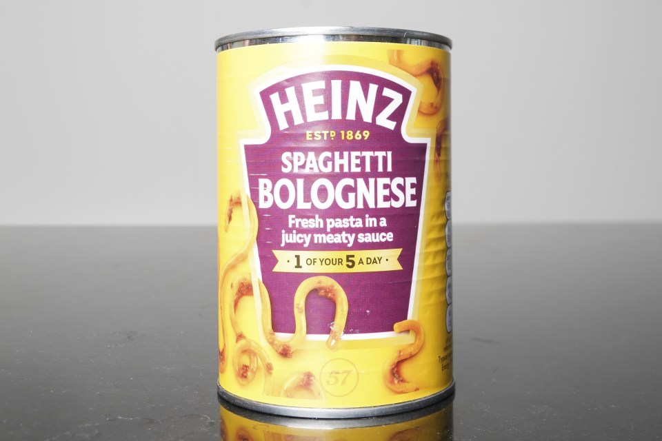 I was eager to try the Heinz bolognese from a can