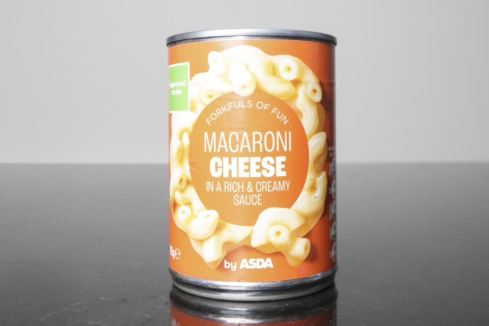 Asda's macaroni cheese was nicely thick and creamy