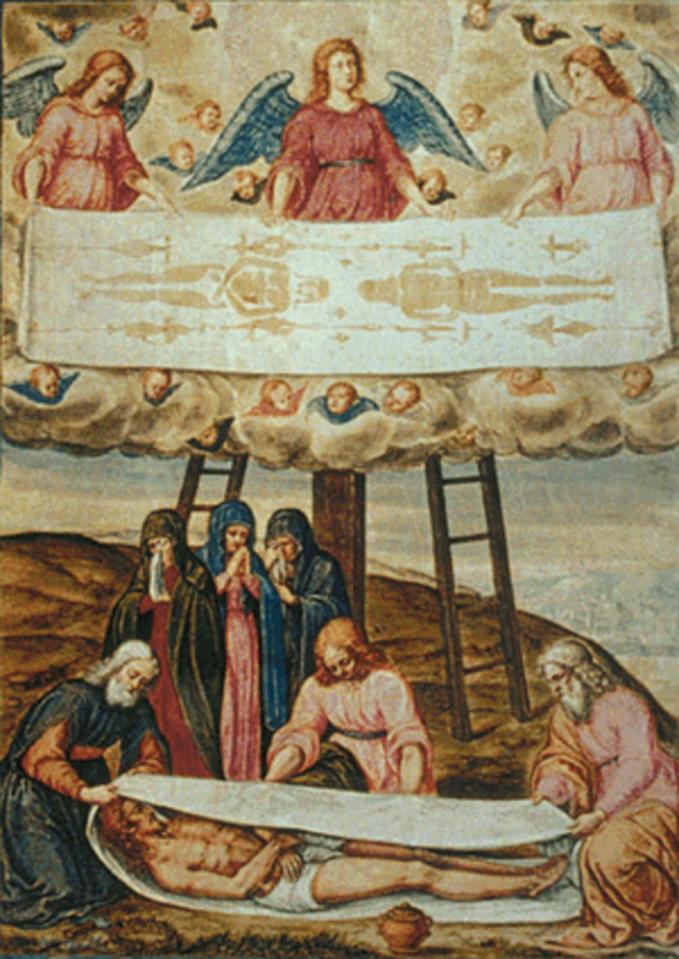 The sacred cloth is often depicted in Catholic artwork