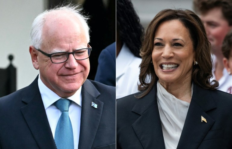 Tim Walz, Kamala Harris