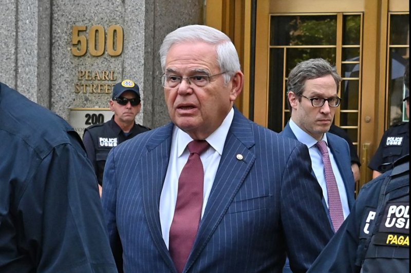 U.S. Sen. Bob Menendez' (D-NJ) resignation was set to take effect on Tuesday at 5 p.m. EDT signifying the end to a political career spanning 50 years the saw him become New Jersey’s fourth longest-serving senator in state history. Photo by Louis Lanzano/UPI