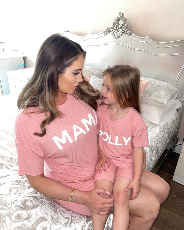 Amy Childs has admitted she is 'very worried' about her daughter Polly