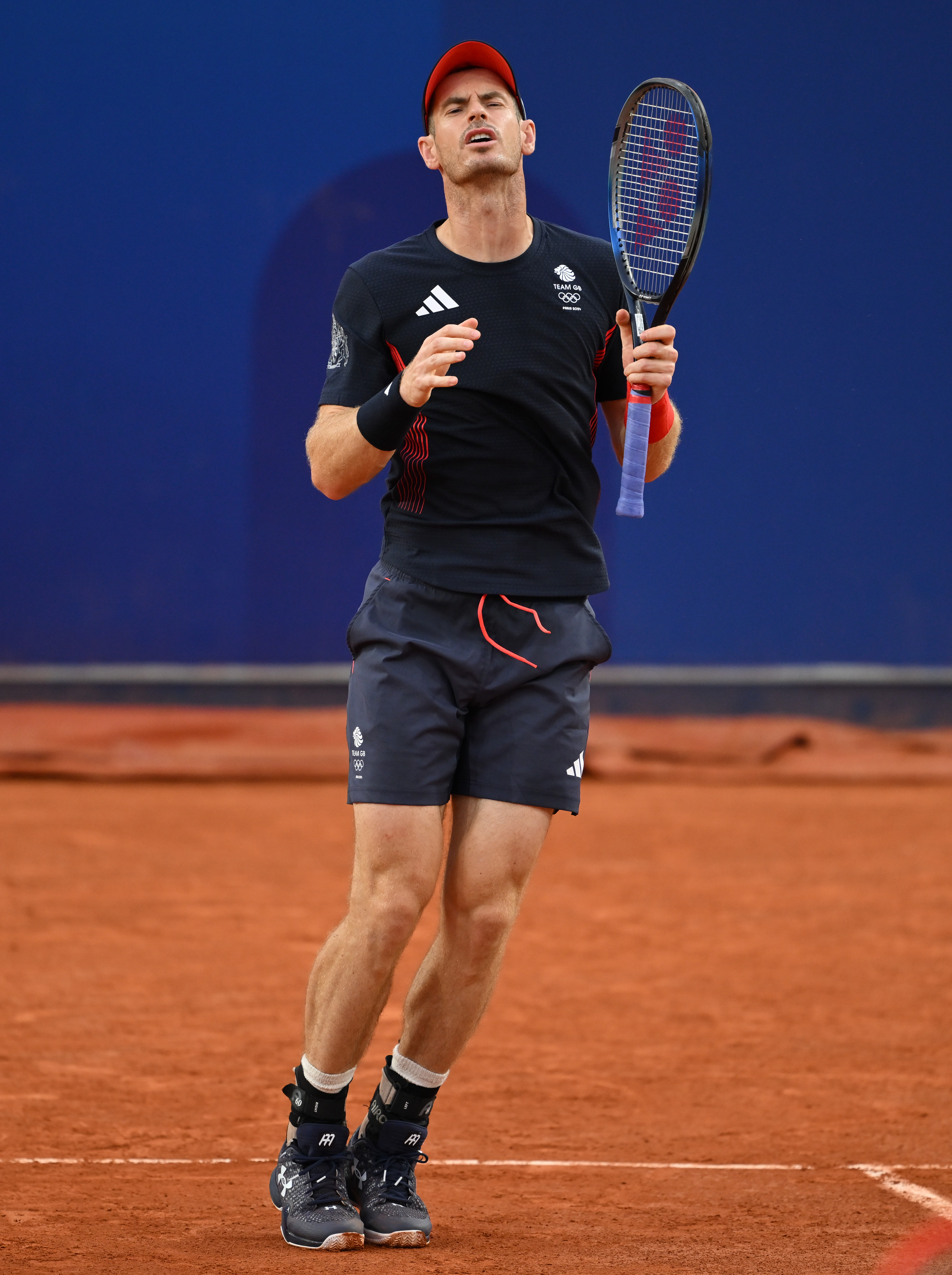 Andy Murray went through the emotions in the quarter-finals of the doubles