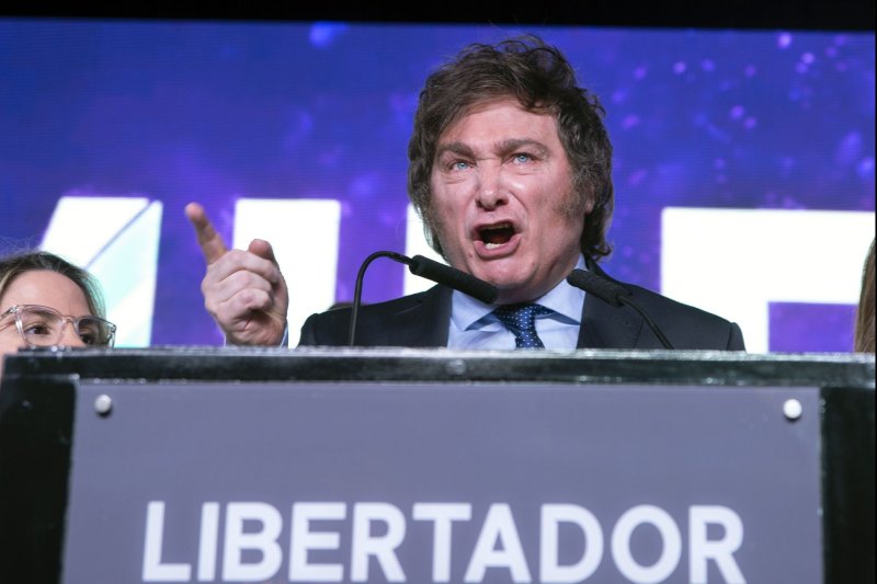 The government of Argentinian President Javier Milei is rolling out with new AI technology aimed at preventing crime. File Photo by Gala Abramovich/EPA-EFE