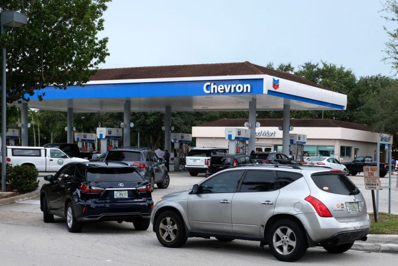 Chevron announced Friday it will move the company's corporate headquarters from California to Texas. Chevron was sued in 2023 by California, accused by the state of decades of creating climate change-related harm. Photo by Gary I Rothstein/UPI