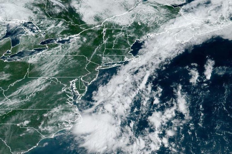 Debby was downgraded to a post-tropical cyclone Friday. Photo courtesy NOAA