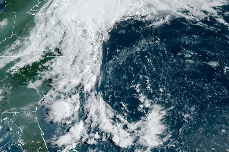 Debby was downgraded to a post-tropical cyclone Friday. Photo courtesy NOAA