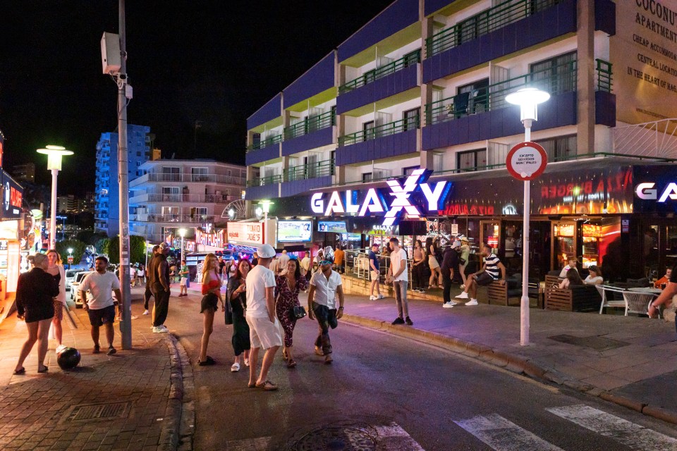 The horror attack took place in Magaluf on the island of Majorca