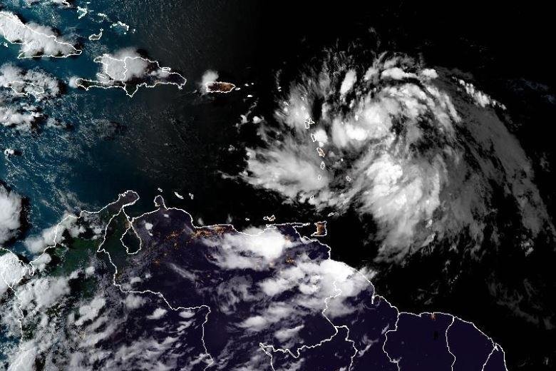 Tropical Storm Ernesto became the fifth named storm of the hurricane season in the Atlantic Basin on Monday afternoon with the National Hurricane Center forecasting impacts in several Caribbean islands. Photo courtesy National Oceanic and Atmospheric Administration