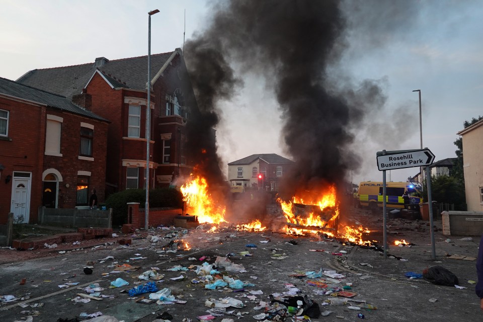 Riots broke out across the UK last week