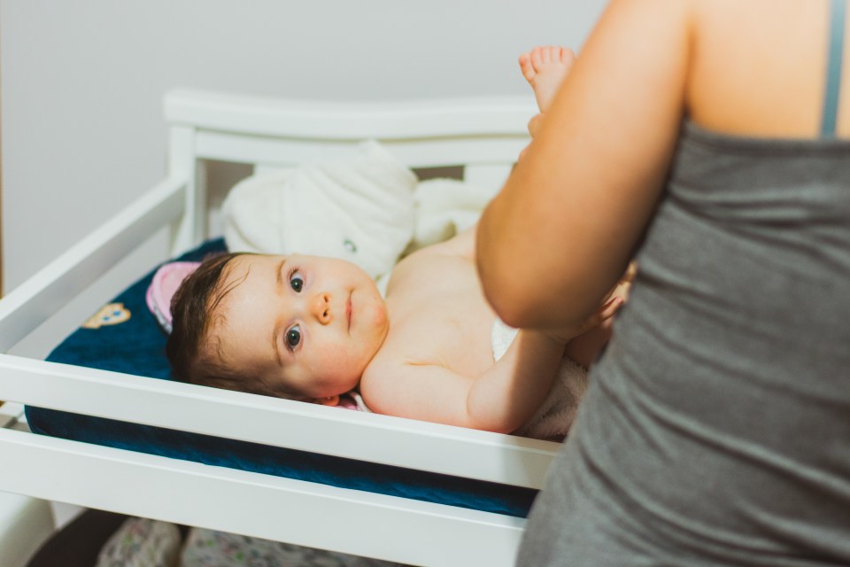 A mom shared a baby product she uses to control her oily skin (stock photo)